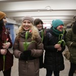 Флэшмоб в Новосибирском метро от ансамбля «Маркелловы голоса»