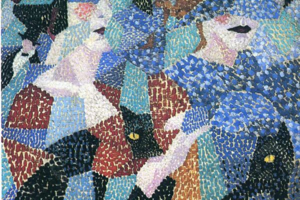 Из цвета и мозаичных осколков