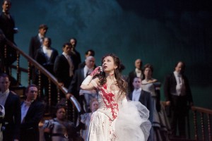 Natalie Dessay as the title role of Donizetti's "Lucia di Lammermoor." Photo: Ken Howard/Metropolitan Opera Taken on February 21, 2011 at the Metropolitan Opera in New York City.