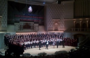 Хоровой гала-концерт Московского пасхального фестиваля на главной сцене Московской филармонии